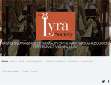 Tablet Screenshot of lyrasociety.org